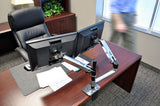 Ergotron LX Series Dual Stacking Arm 61 cm (24") Skrivebord Sølv