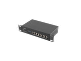 Lanberg RSFE-4P-2FE-60 netværksswitch Ikke administreret Fast Ethernet (10/100) Strøm over Ethernet (PoE) 1U Sort
