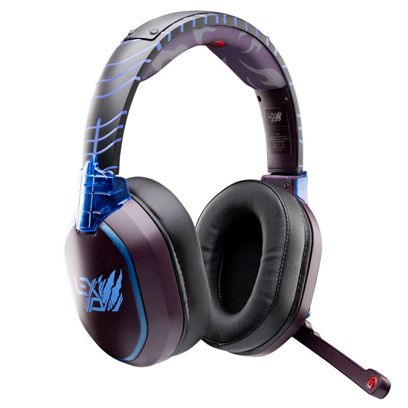 Lexip TSXLXHS0003 hovedtelefoner/headset Kabel & trådløs Spil Bluetooth Sort, Blå