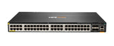 HPE Aruba Networking CX 6300M 48-port Smart Rate 1/2.5/5GbE Class 6 PoE and 4-port SFP56 Switch Administreret L3 Strøm over Ethernet (PoE) 1U Grå