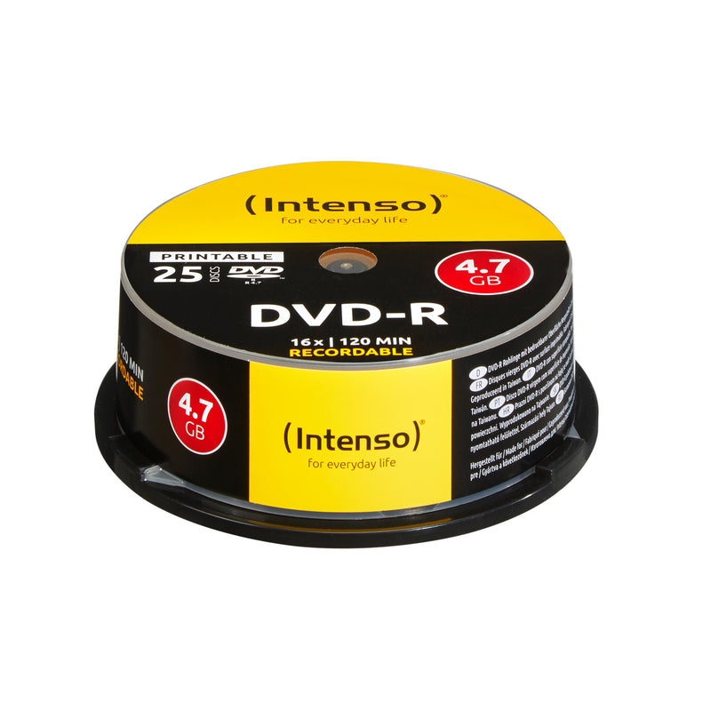 Intenso DVD-R 4.7GB, Printable, 16x 4,7 GB 25 stk
