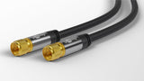 Goobay 70664 koaxial kabel 2 m F Sort
