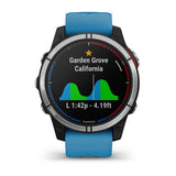 Garmin quatix 7 3,3 cm (1.3") MIP 47 mm Digital 260 x 260 pixel Berøringsskærm Blå Wi-Fi GPS (satellit)