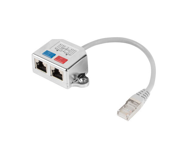 Lanberg AD-0026-S netværks-splitter Sølv