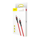Baseus CATKLF-H09 USB-kabel 2 m USB C Sort, Rød