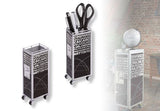TROIKA MINI TROLLEY pen- og blyantholder Metal Sort, Hvid