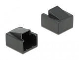 DeLOCK 86470 dækning af sokkel RJ-45 Sort 10 stk