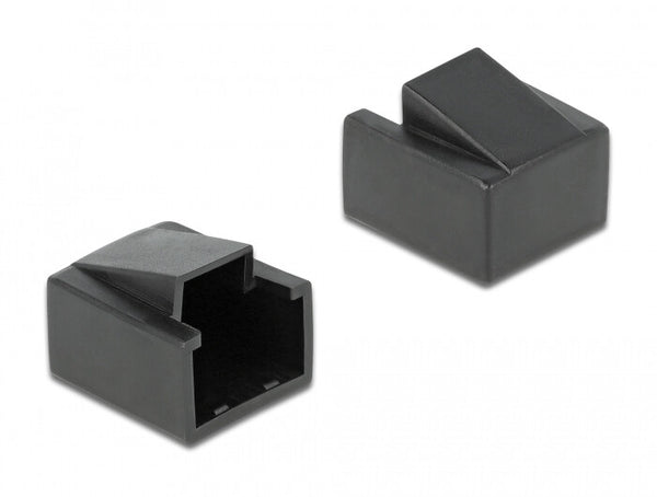DeLOCK 86470 dækning af sokkel RJ-45 Sort 10 stk