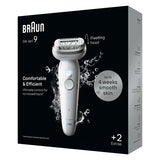 Braun Silk-épil 9 BR2-225328 hårfjerner 40 pincetter Grå, Hvid