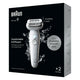 Braun Silk-épil 9 BR2-225328 hårfjerner 40 pincetter Grå, Hvid