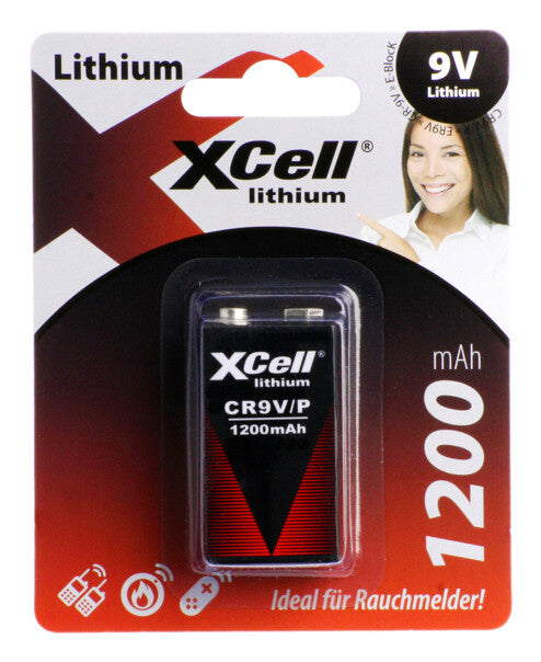 XCell 138482 husholdningsbatteri Genopladeligt batteri 9V Lithium
