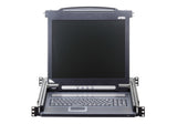 ATEN CL1000M rack-konsol 43,2 cm (17") 1280 x 1024 pixel Metal, Plast Sort 1U