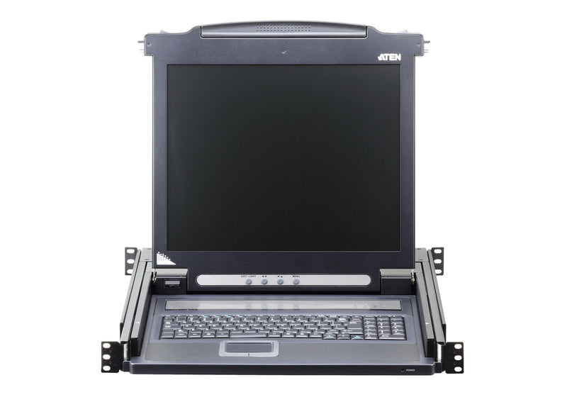 ATEN CL1000M rack-konsol 43,2 cm (17") 1280 x 1024 pixel Metal, Plast Sort 1U