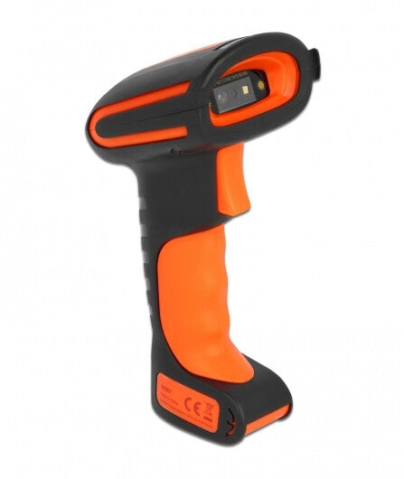 DeLOCK 90507 stregkodelæser Håndholdt stregkodelæser 1D/2D CMOS Sort, Orange