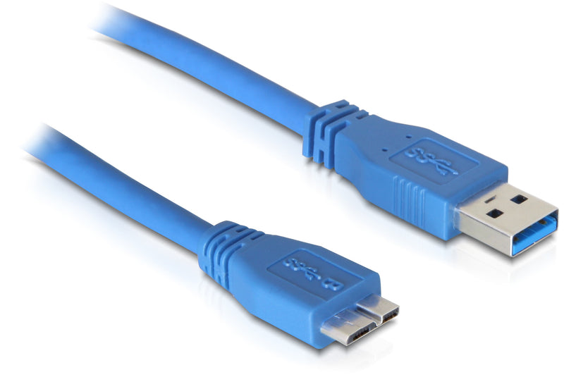 DeLOCK 83502 USB-kabel USB 3.2 Gen 1 (3.1 Gen 1) 5 m USB A Micro-USB B 5 Gbit/sek. Blå