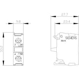 Siemens 3SU1400-1AA10-1BA0 hjælpekontakt