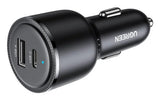 Ugreen 35023 oplader til mobil enhed Universel Sort Cigartænder Hurtig opladning Automatisk