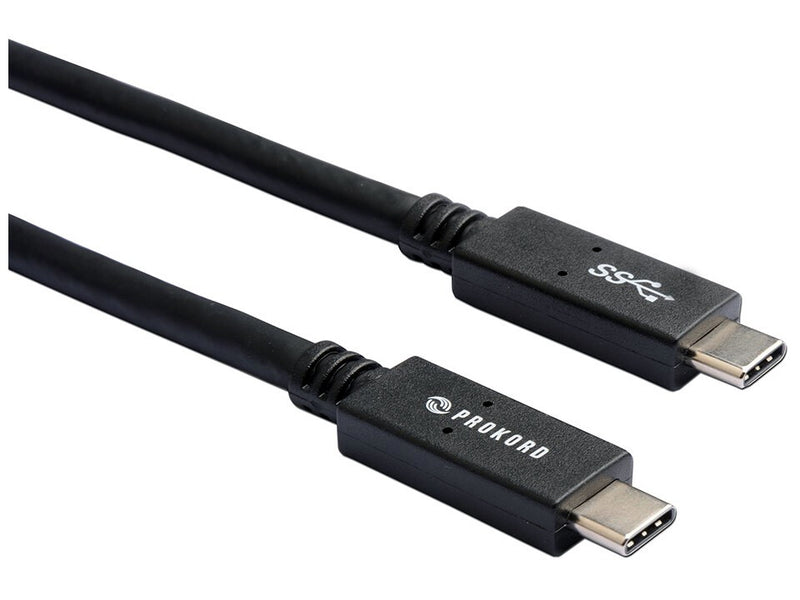 Prokord USB3.1 CM-CM 04 USB-kabel USB 3.2 Gen 1 (3.1 Gen 1) 2 m USB C Sort