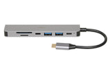 iBox IUH3SL4K interface hub USB Type-C 5000 Mbit/s Sølv