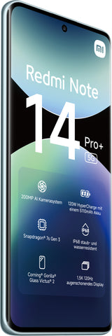 Xiaomi Redmi Note 14 Pro+ 5G 16,9 cm (6.67") Dual SIM USB Type-C 8 GB 256 GB 5110 mAh Blå