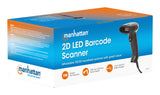 Manhattan 153997 stregkodelæser Håndholdt stregkodelæser 1D/2D LED Sort