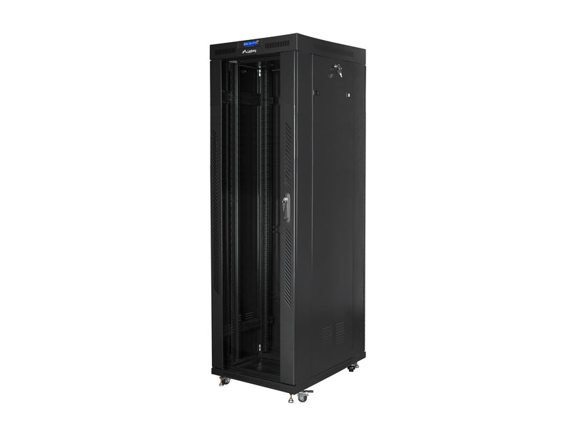 Lanberg FF01-8842-12B stativ 42U Fritstående reol Sort