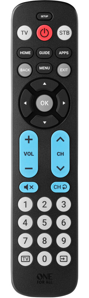 One For All Big Button Remote fjernbetjening Lyd, Soundbar højttaler, TV Tryk på knapper