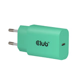 CLUB3D CAC-3024 oplader til mobil enhed Smartphone, Universel Grøn Vekselstrøm Hurtig opladning Indendørs