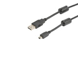 Prokord USB-0039 USB-kabel USB 2.0 2 m USB A Mini-USB B Sort