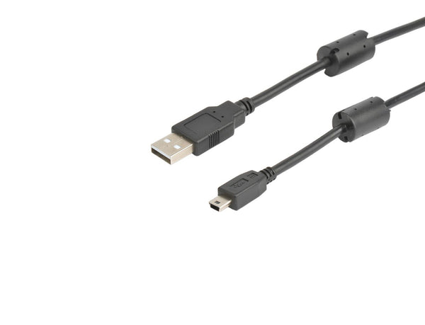 Prokord USB-0039 USB-kabel USB 2.0 2 m USB A Mini-USB B Sort