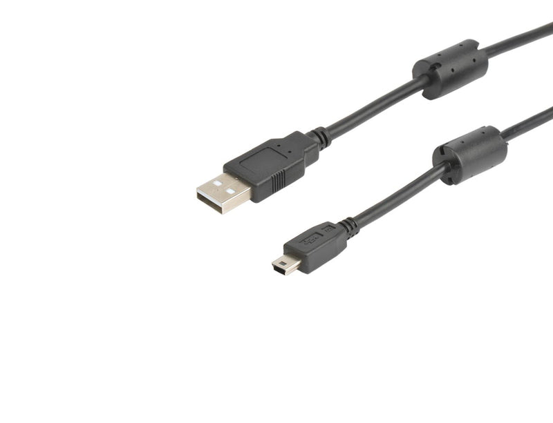 Prokord USB-0039 USB-kabel USB 2.0 2 m USB A Mini-USB B Sort