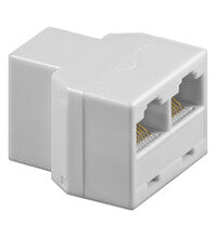 Goobay RJ-45 Adapter 2x RJ-45 Hvid