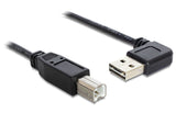 DeLOCK 3m USB 2.0 A - B m/m USB-kabel USB A USB B Sort