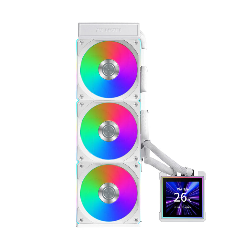 Lian Li HydroShift II LCD-S 360 CL Processor Væskekølingssæt 12 cm Hvid 1 stk