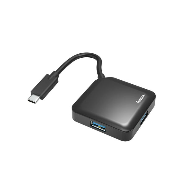 Hama 00200112 interface hub USB 3.2 Gen 1 (3.1 Gen 1) Type-C 5000 Mbit/s Sort