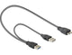DeLOCK 82909 USB-kabel USB 3.2 Gen 1 (3.1 Gen 1) 0,2 m USB A Micro-USB B 5 Gbit/sek. Grå
