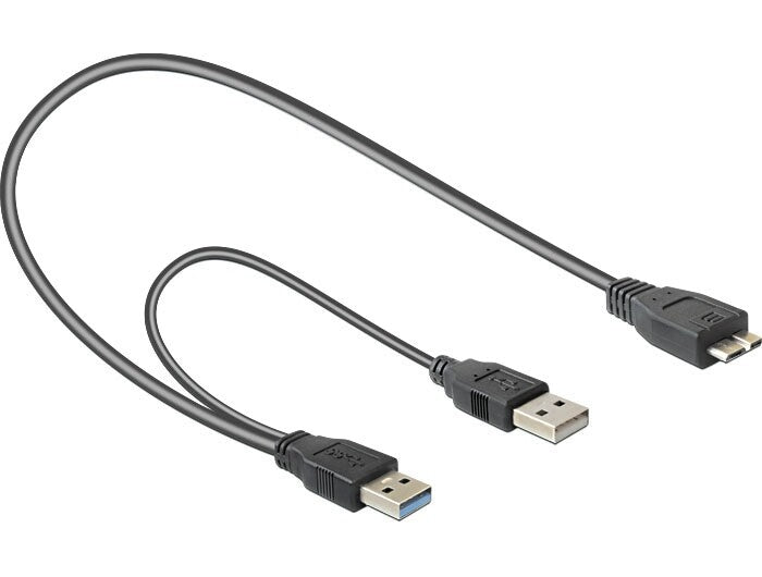DeLOCK 82909 USB-kabel USB 3.2 Gen 1 (3.1 Gen 1) 0,2 m USB A Micro-USB B 5 Gbit/sek. Grå