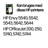 HP Originale 62-blækpatroner, sort/trefarvet, 2-pak