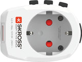 Skross PRO Light USB (2xA) - World Hvid