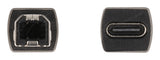 DeLOCK 65839 kabel kønsskifter 1 x USB Type-C 1 x USB 2.0 Type-B Anthracit