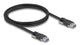 DeLOCK 81254 USB-kabel USB 3.2 Gen 1 (3.1 Gen 1) 1 m USB A 5 Gbit/sek. Sort