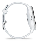 Garmin Venu 3 3,56 cm (1.4") AMOLED 45 mm Digital 454 x 454 pixel Berøringsskærm Sølv, Hvid Wi-Fi GPS (satellit)