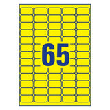 Avery L4793-20 print etiket Gul Selvklæbende printeretiket