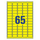 Avery L4793-20 print etiket Gul Selvklæbende printeretiket
