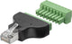 Goobay 76736 kabel kønsskifter Terminal Block 8-pin RJ-45 (8P8C) Sort