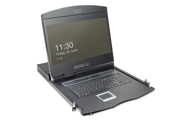 Digitus DS-72211-4GE rack-konsol 48,3 cm (19") 1366 x 768 pixel Sort 1U