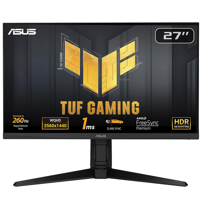 ASUS TUF Gaming VG27AQML1A computerskærm 68,6 cm (27") 2560 x 1440 pixel Wide Quad HD LCD Sort