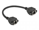 DeLOCK 87006 netværkskabel Sort 0,25 m Cat6a S/FTP (S-STP)