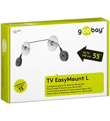 Goobay TV EasyMount L 139,7 cm (55") Sort, Sølv