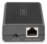 Digitus DN-95211 PoE adapter Hurtigt ethernet, Gigabit Ethernet 48 V